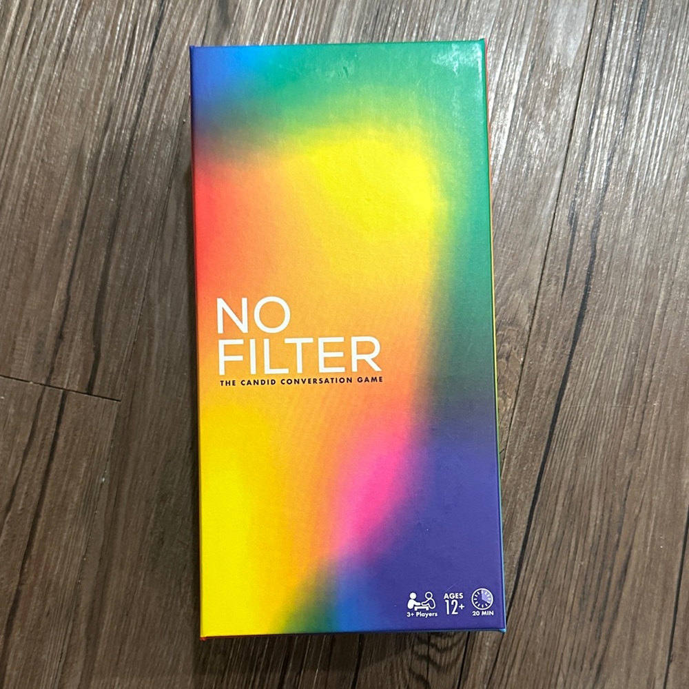 No Filter Candid Conversation Game - Rainbow Gradient Box